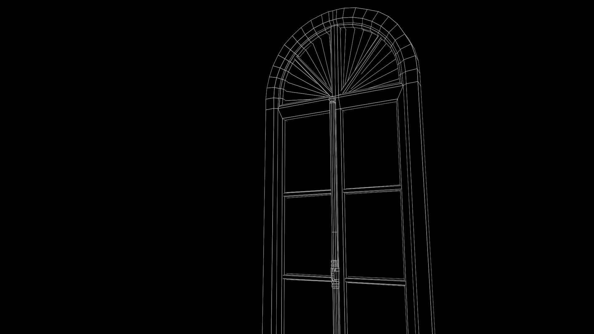 Window lowpoly Game  model  Low-poly 3D model_14