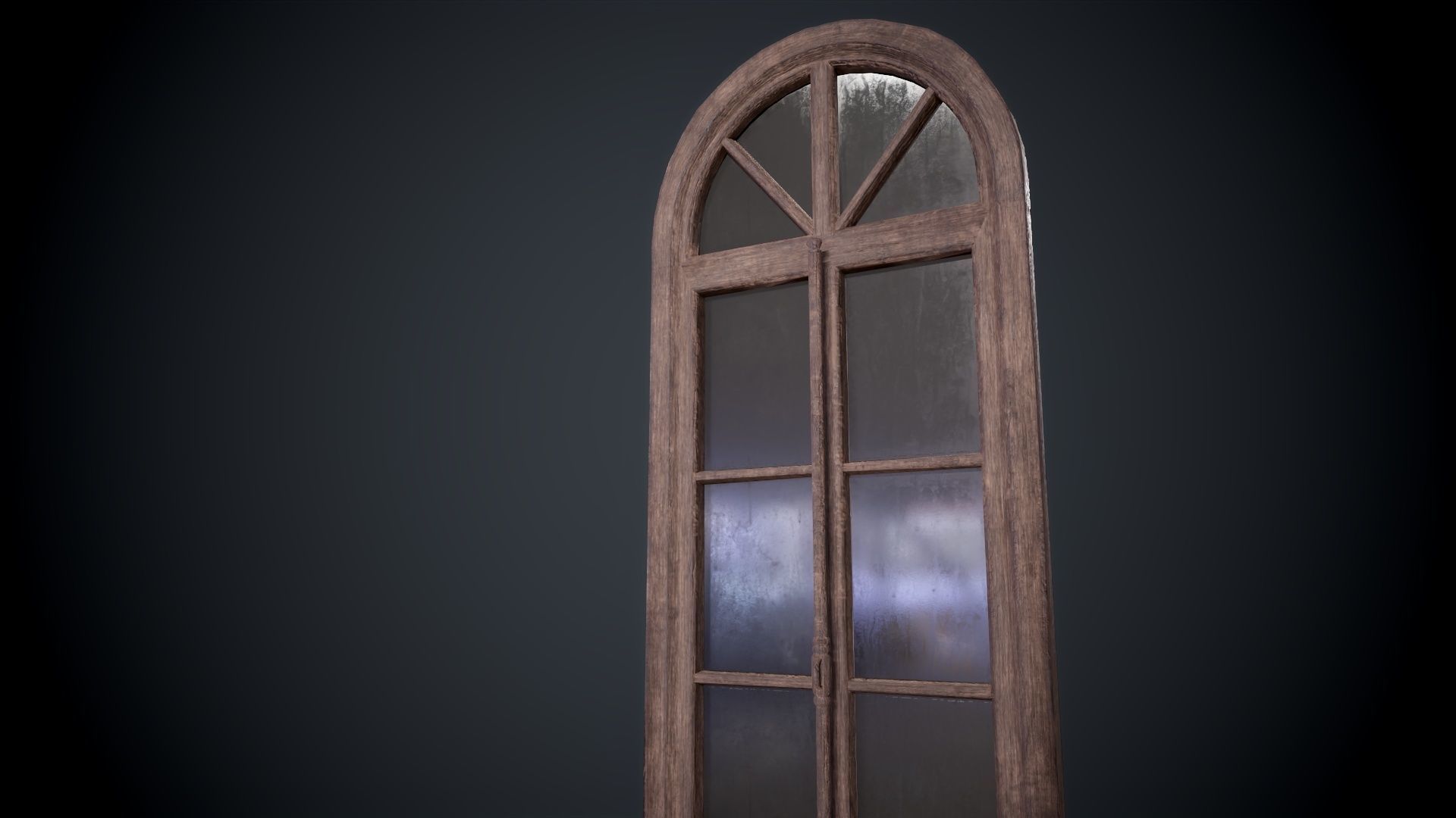 Window lowpoly Game  model  Low-poly 3D model_8