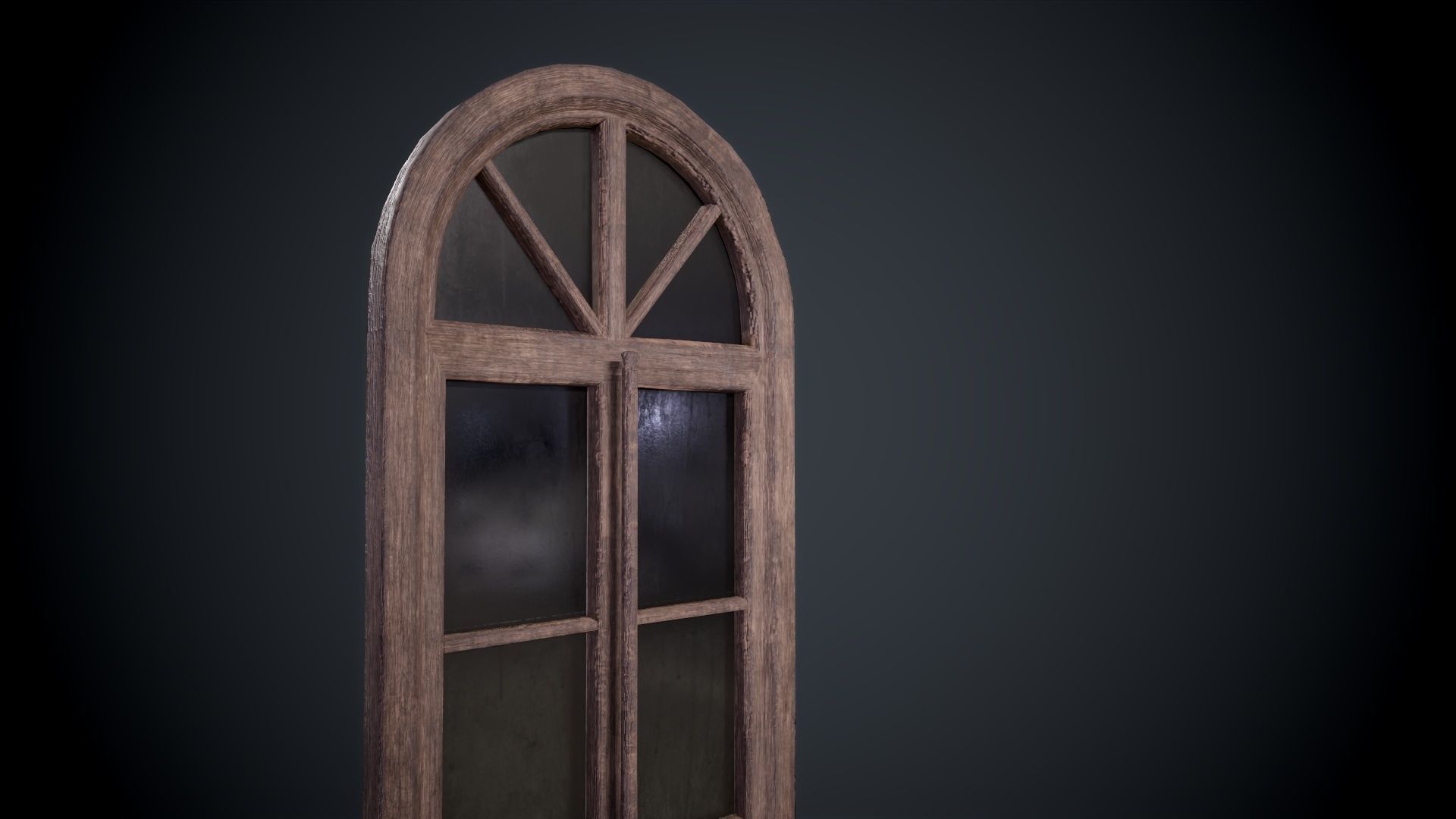 Window lowpoly Game  model  Low-poly 3D model_7