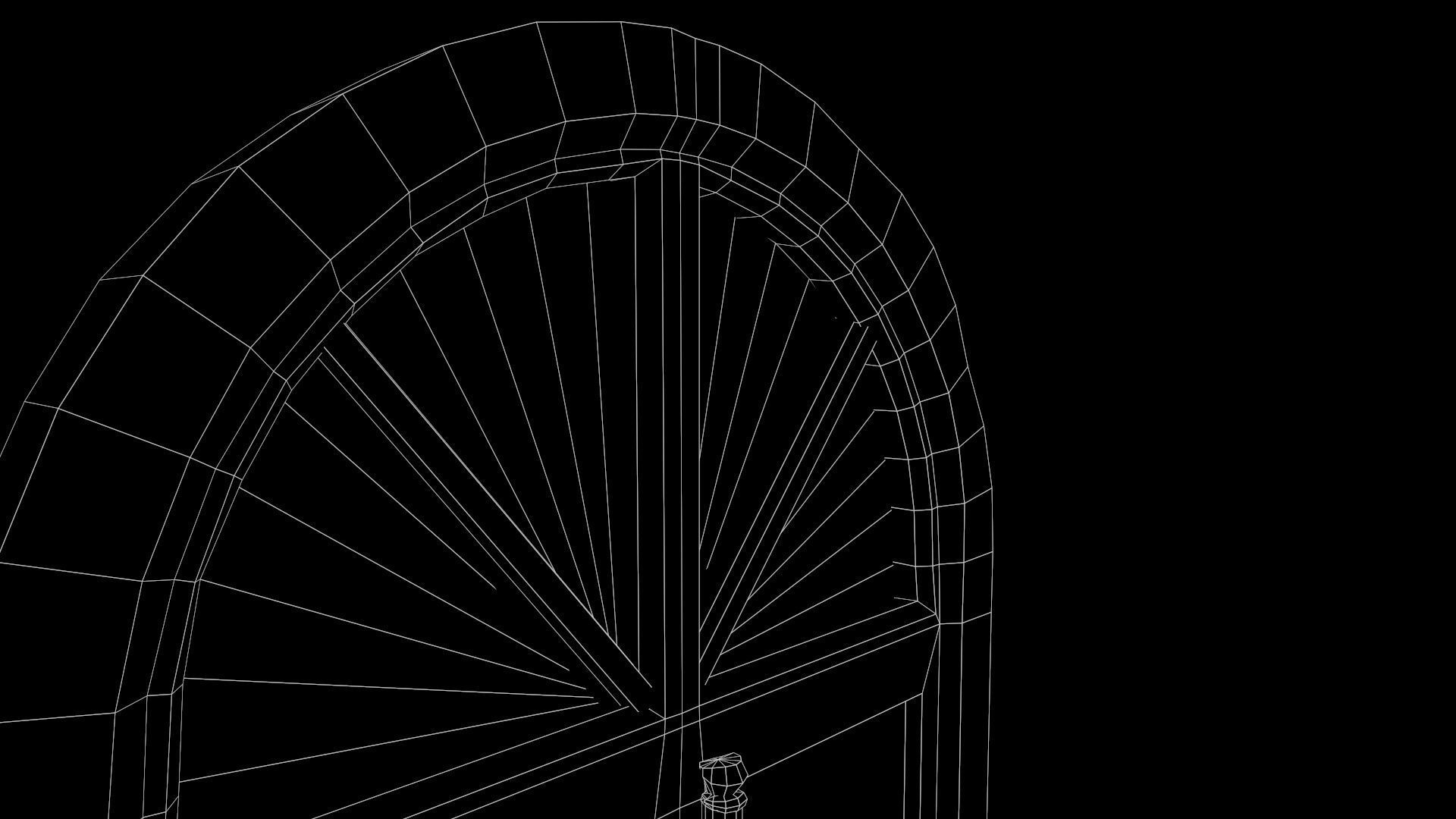 Window lowpoly Game  model  Low-poly 3D model_15