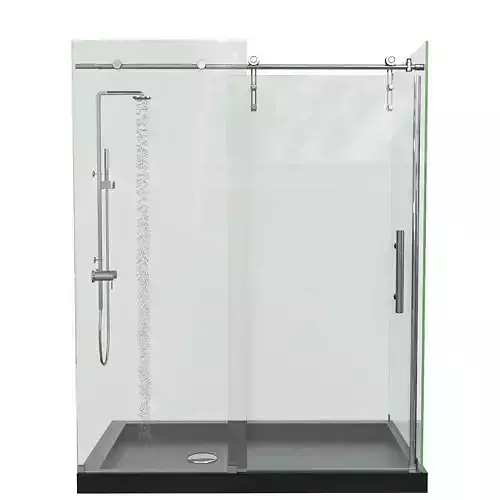 Enigma-Z shower enclosure with glass doors