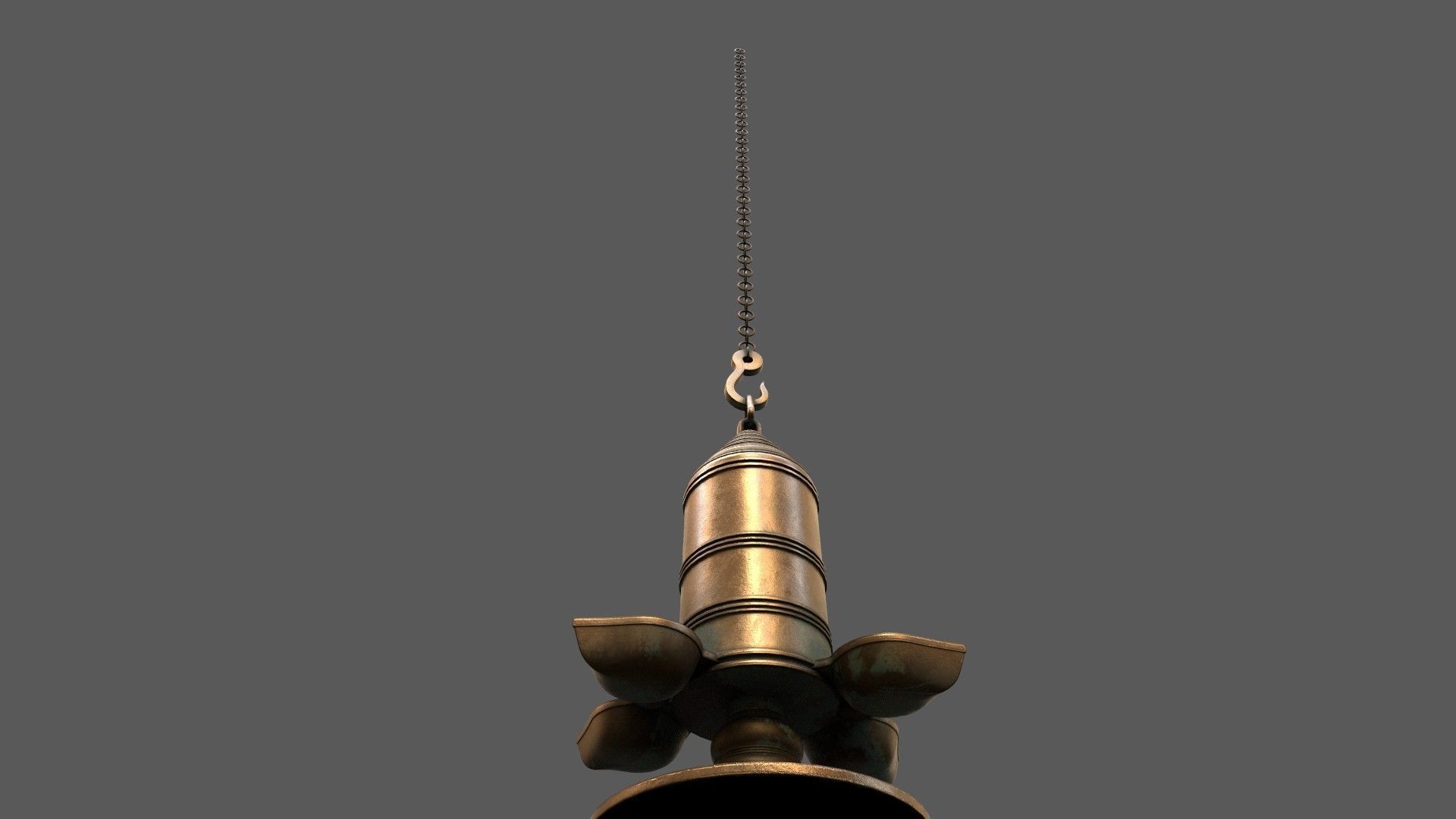 oil lamp 3D model_8