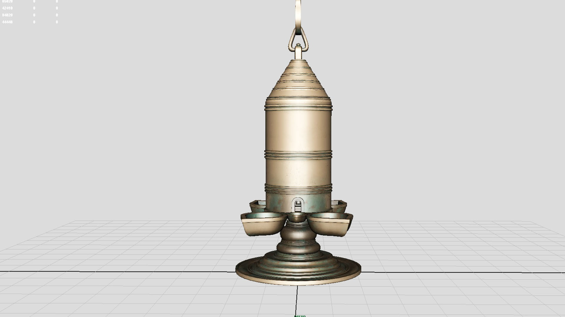 oil lamp 3D model_9