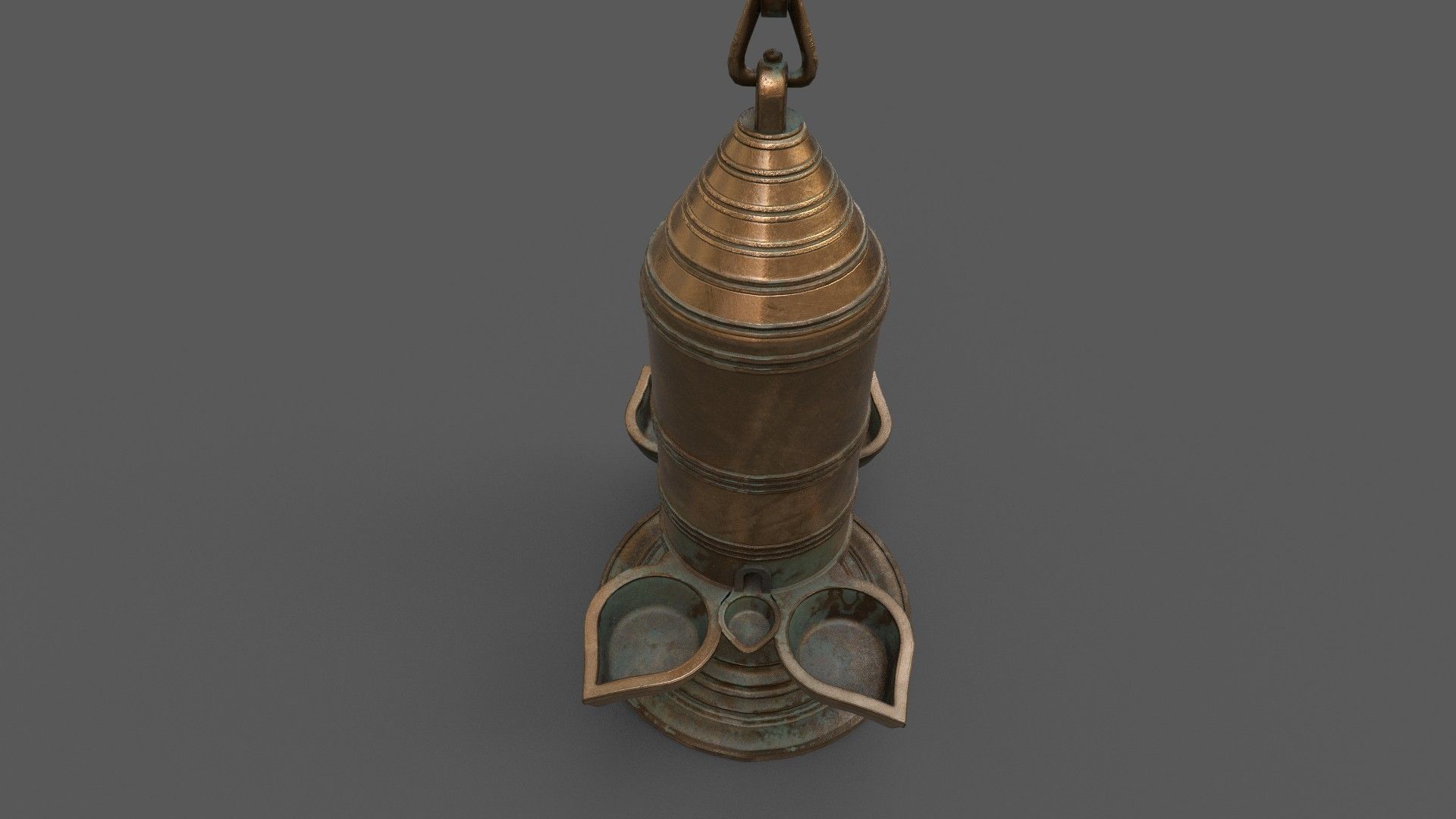 oil lamp 3D model_5
