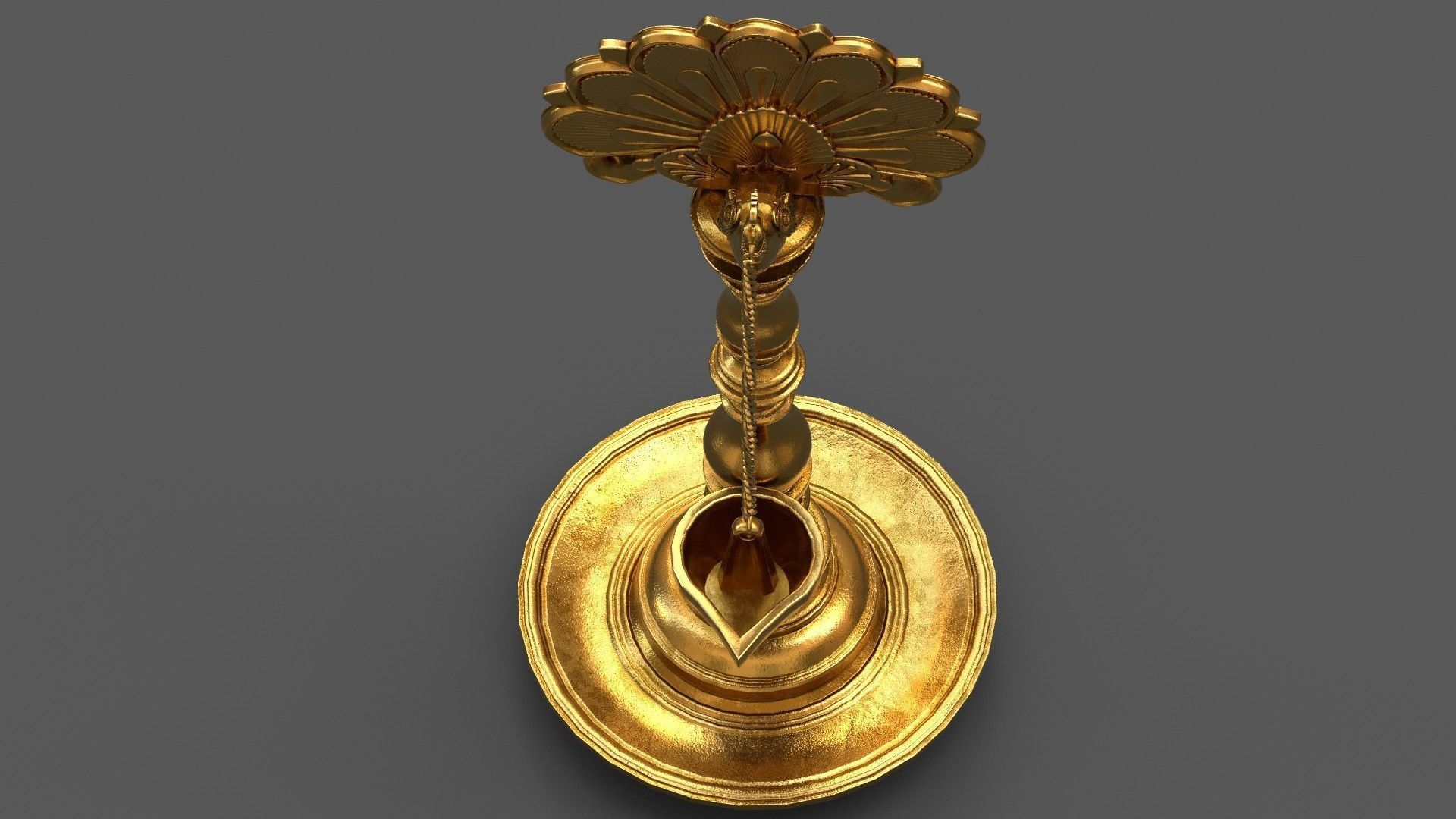oil lamp peacock 2 3D model_16