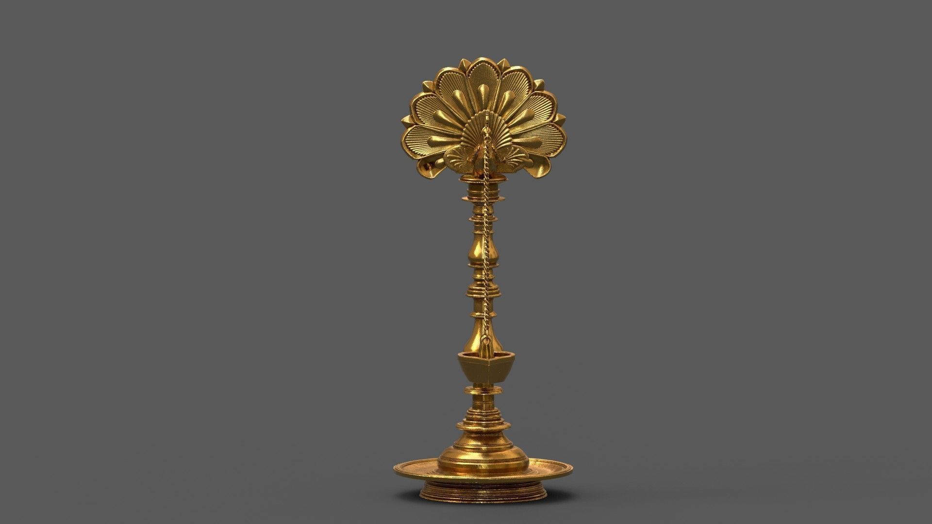 oil lamp peacock 2 3D model_9