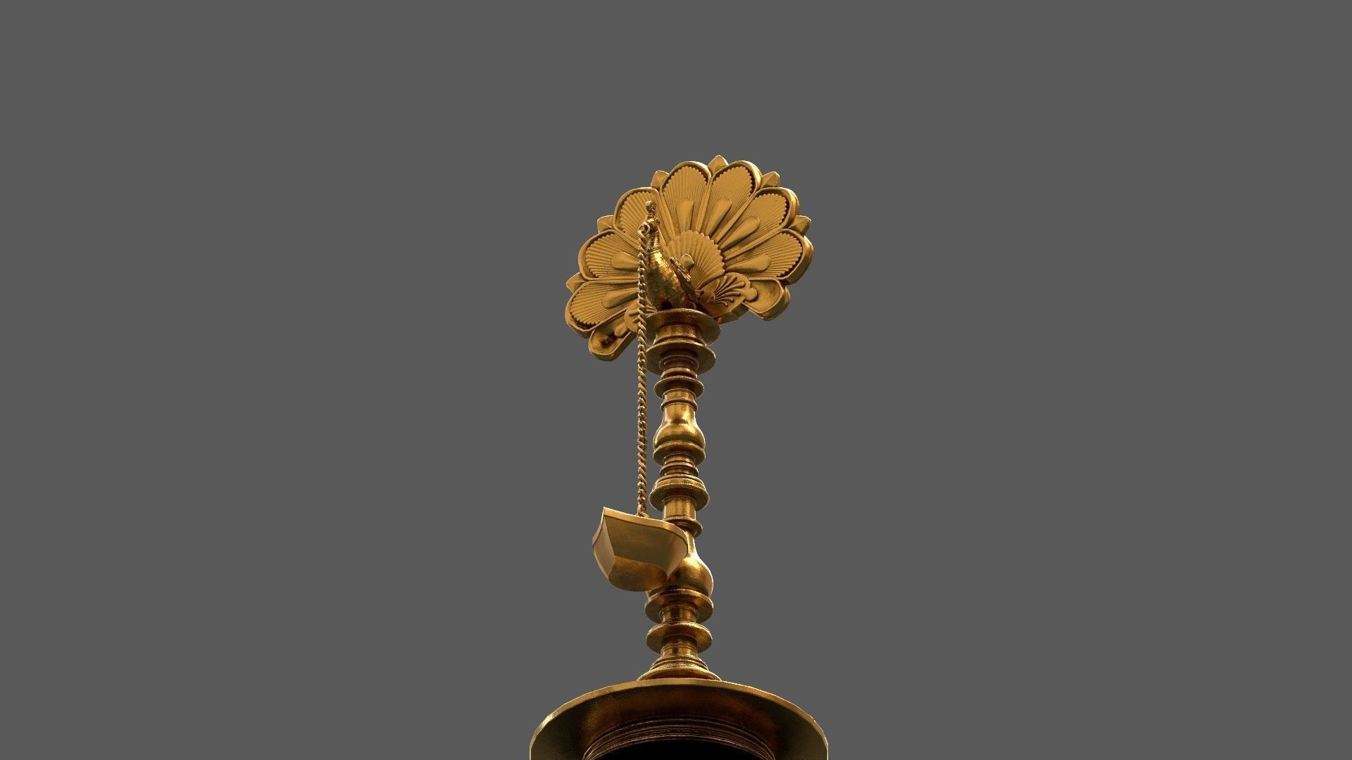 oil lamp peacock 2 3D model_15