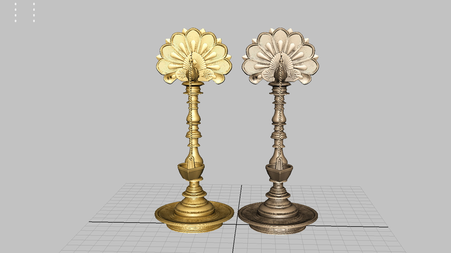 oil lamp peacock 2 3D model_8