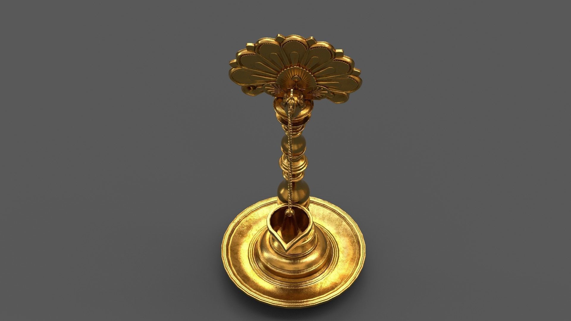 oil lamp peacock 2 3D model_14