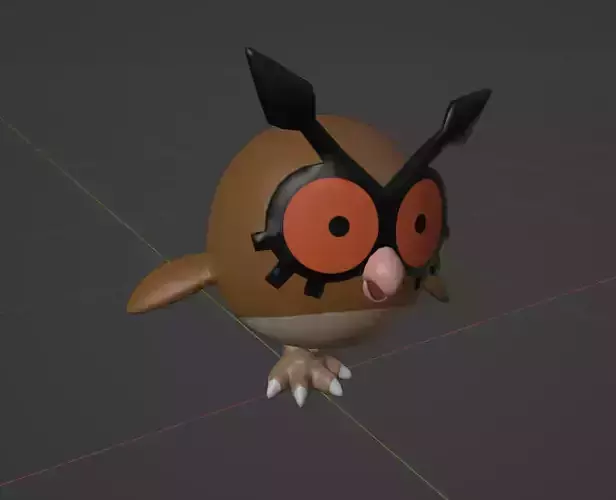 Hoothoot pokemon 3D print model