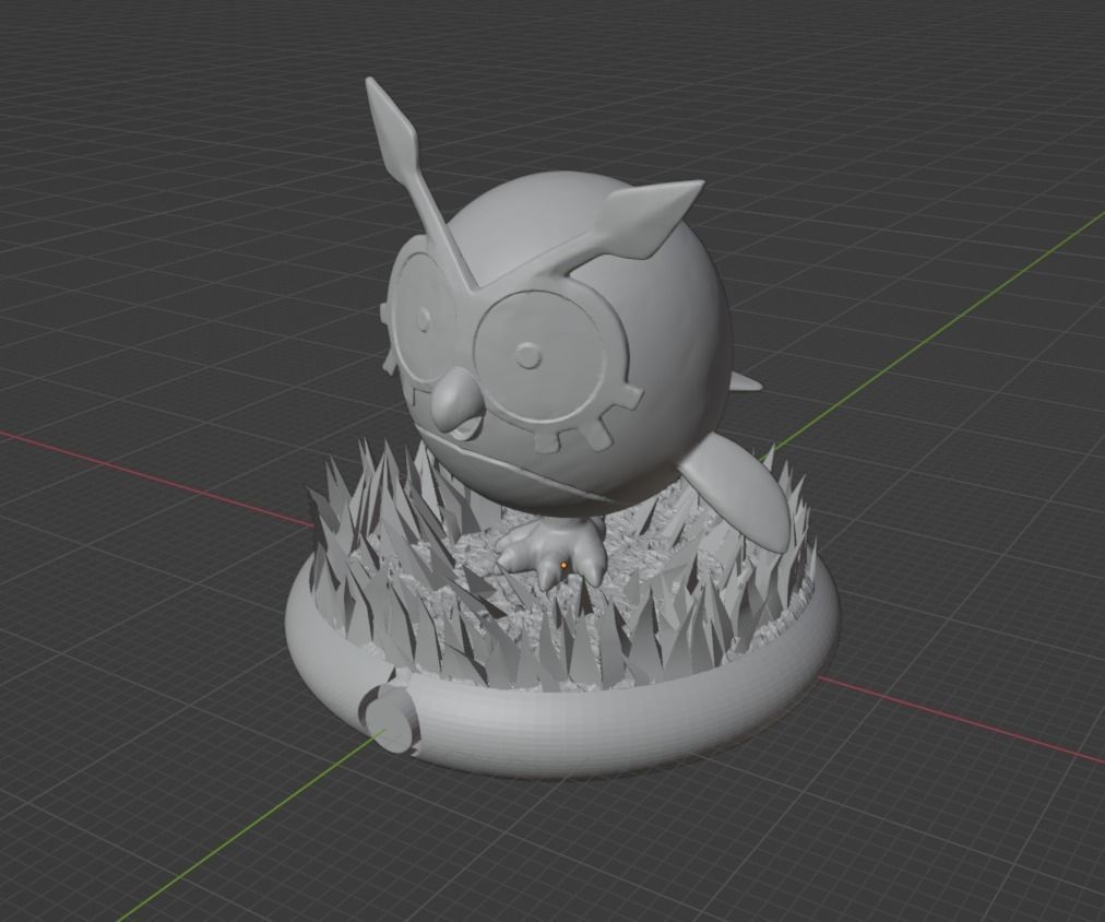 Hoothoot pokemon 3D print model 3D print model_3