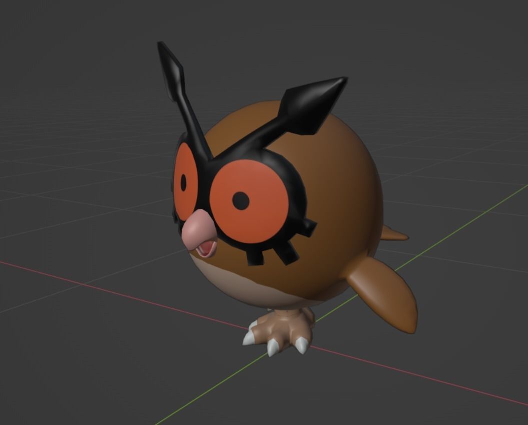 Hoothoot pokemon 3D print model 3D print model_1