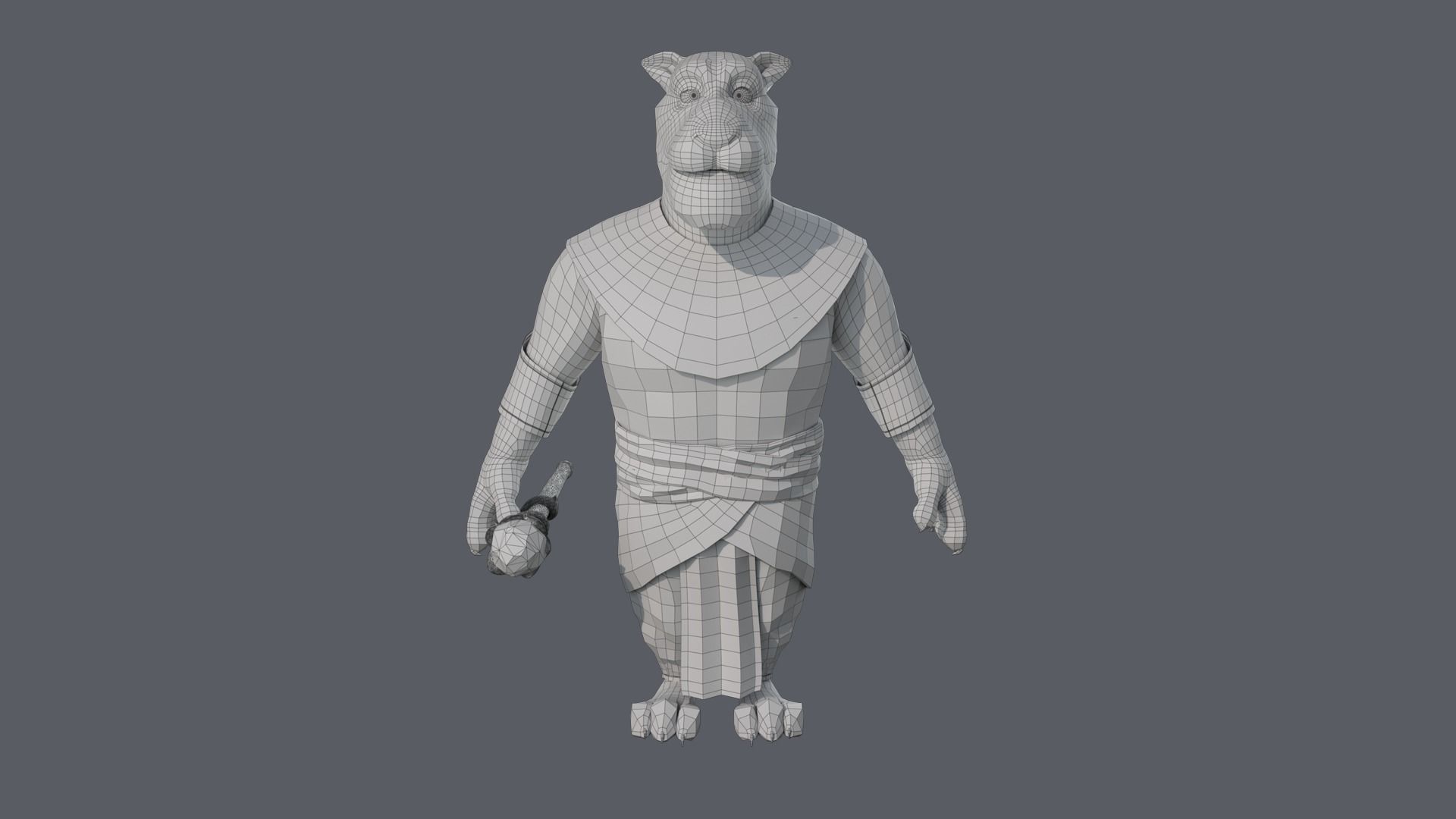 Cartoon Lion Rigged 3D model_20