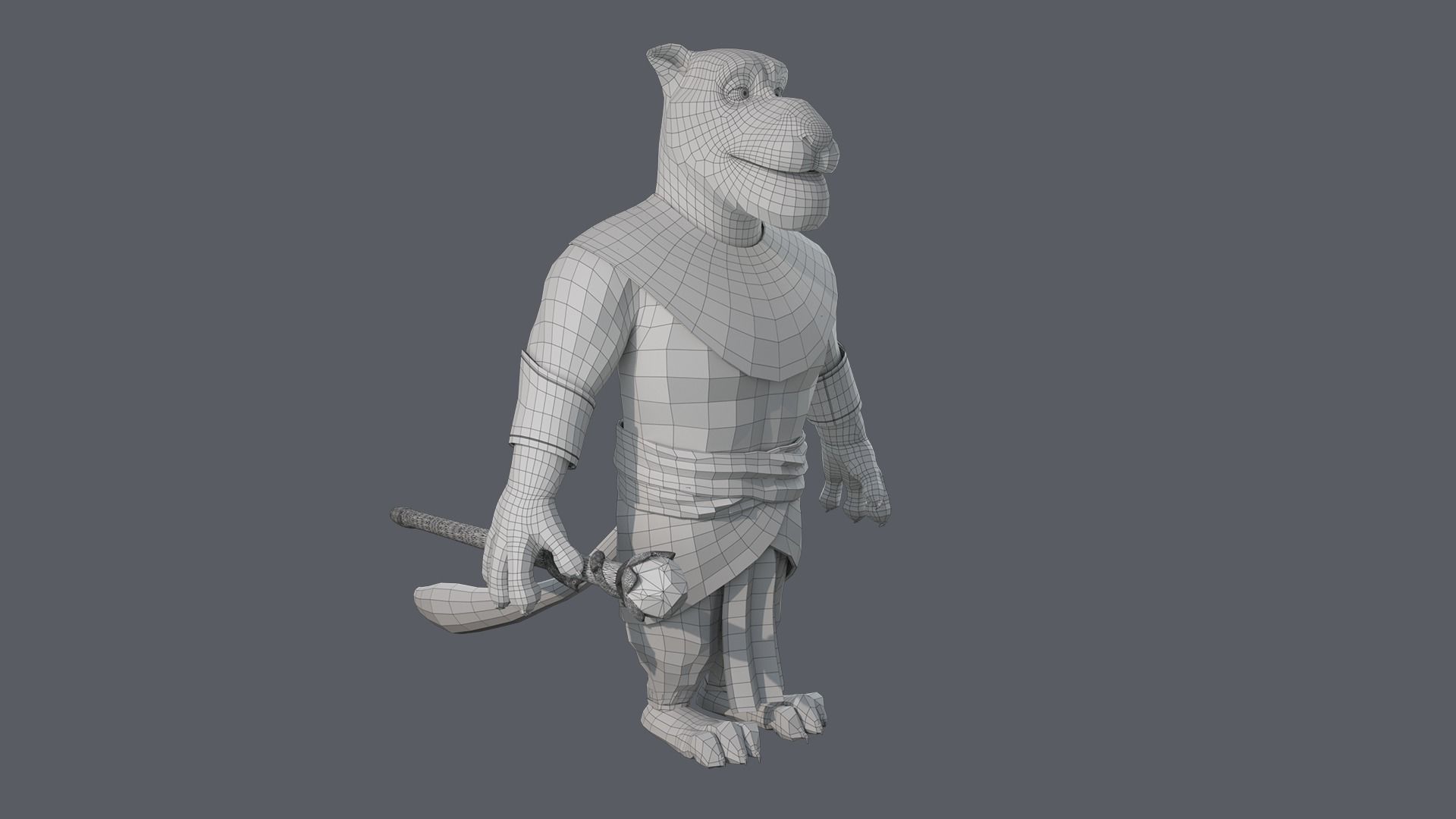 Cartoon Lion Rigged 3D model_23