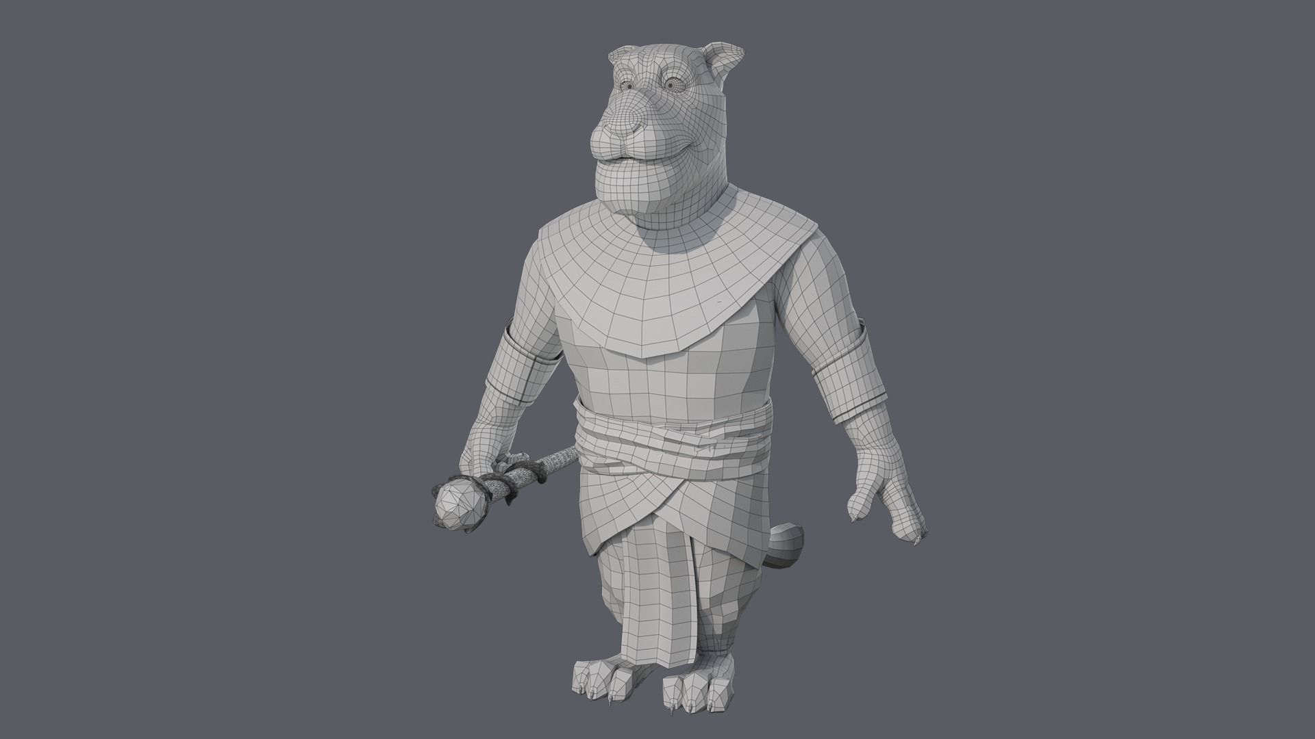 Cartoon Lion Rigged 3D model_25