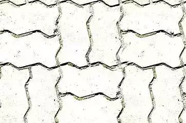 grass pattern of bricks