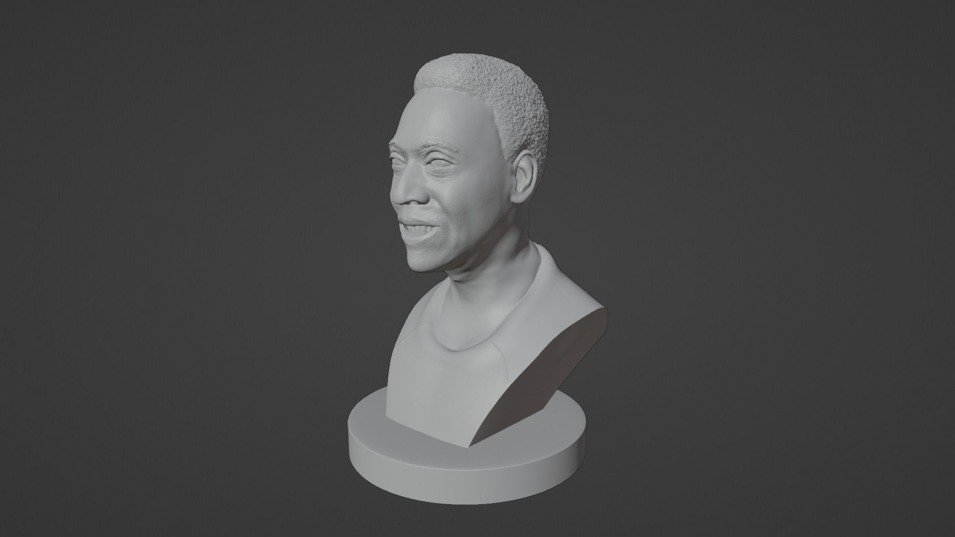 Pele Bust 3D Printable 3D print model 3D print model_1