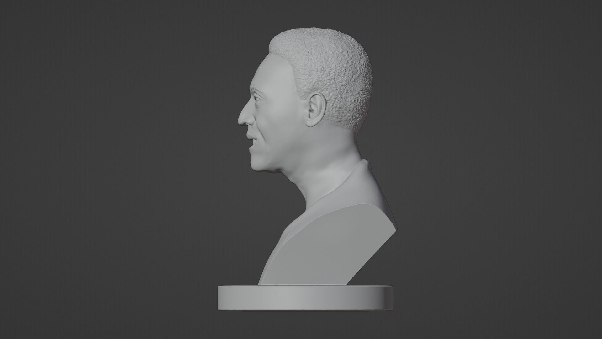 Pele Bust 3D Printable 3D print model 3D print model_2