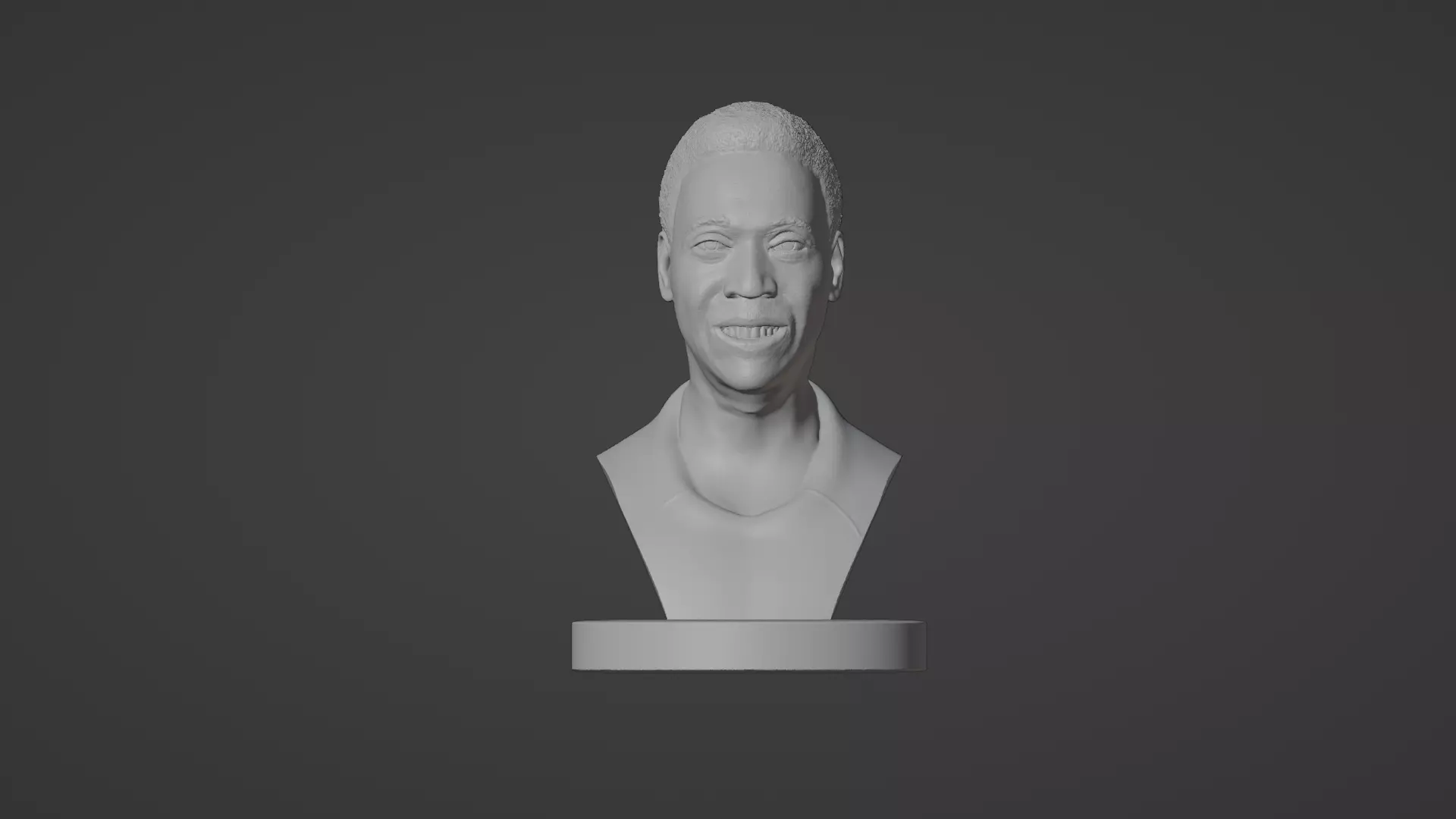 Pele Bust 3D Printable 3D print model 3D print model_0