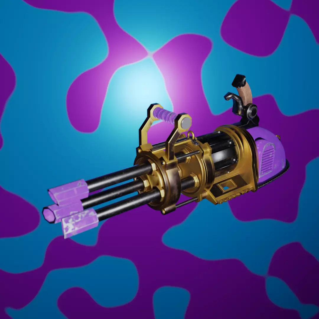 Arcane Jinx Minigun 3D model_0
