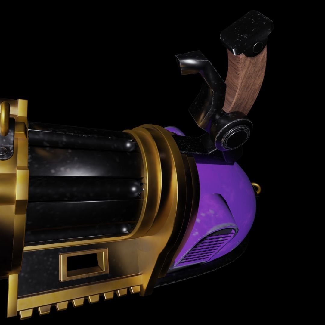 Arcane Jinx Minigun 3D model_6