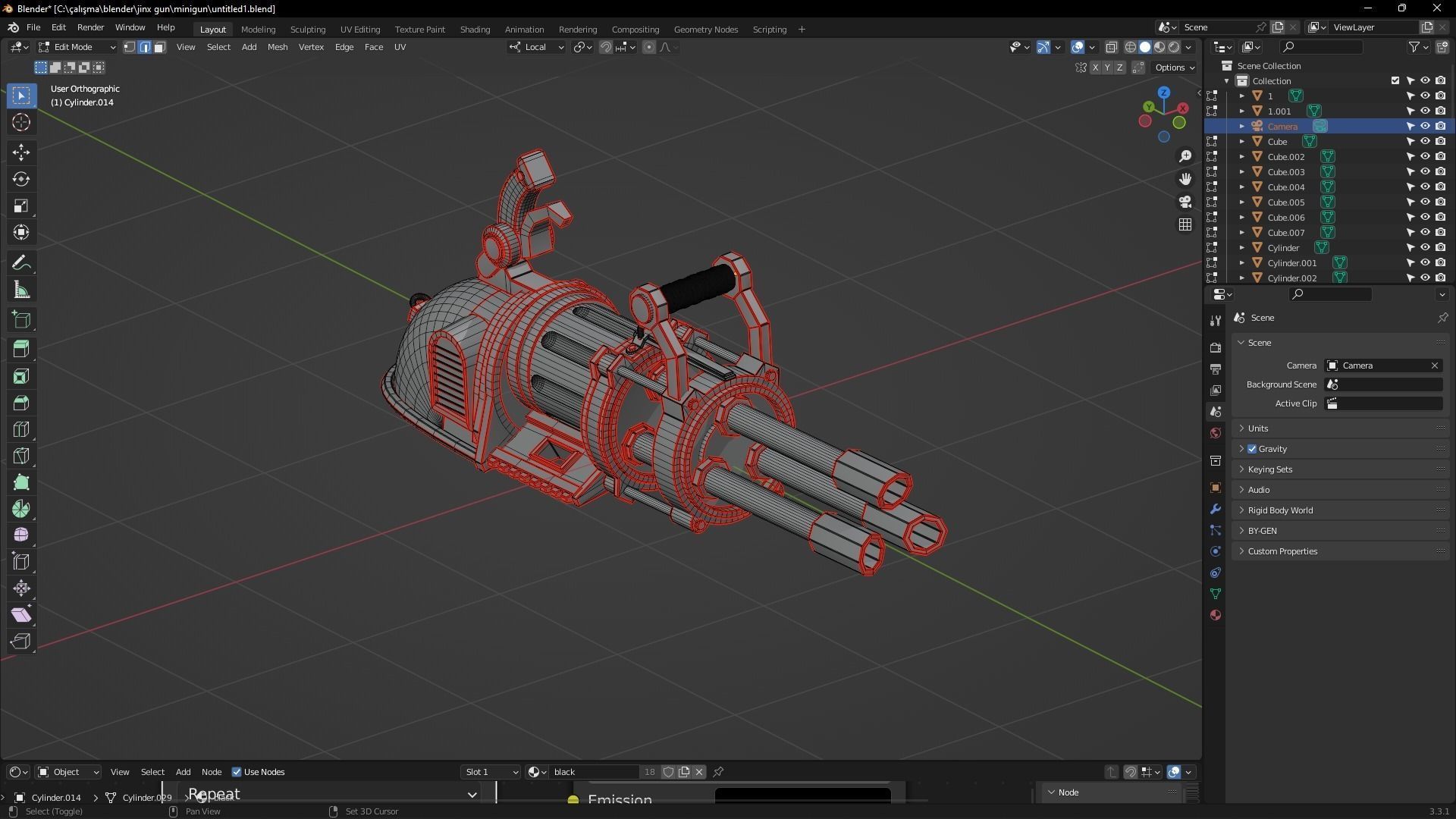 Arcane Jinx Minigun 3D model_3