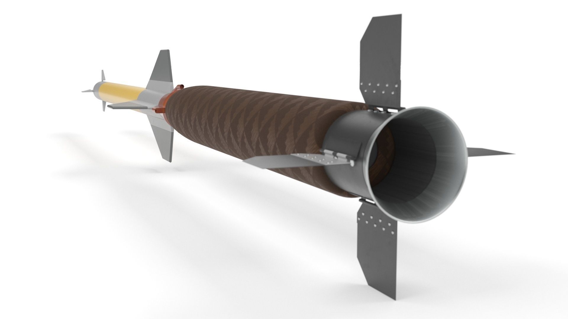 Pantsir S1 Two-Stage Missile 57E6E 3D model_5