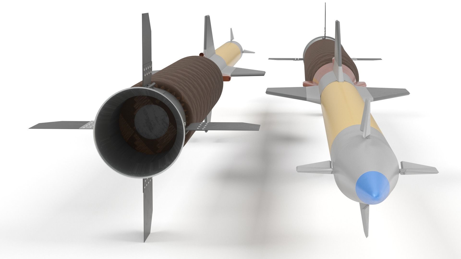 Pantsir S1 Two-Stage Missile 57E6E 3D model_11