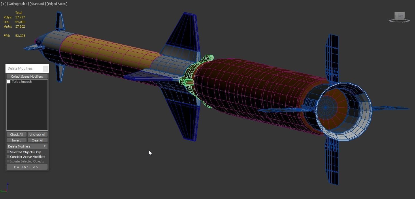 Pantsir S1 Two-Stage Missile 57E6E 3D model_7