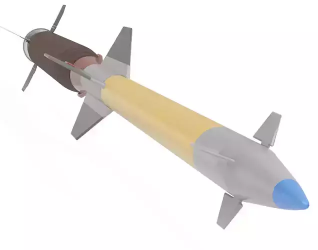 Pantsir S1 Two-Stage Missile 57E6E 3D model