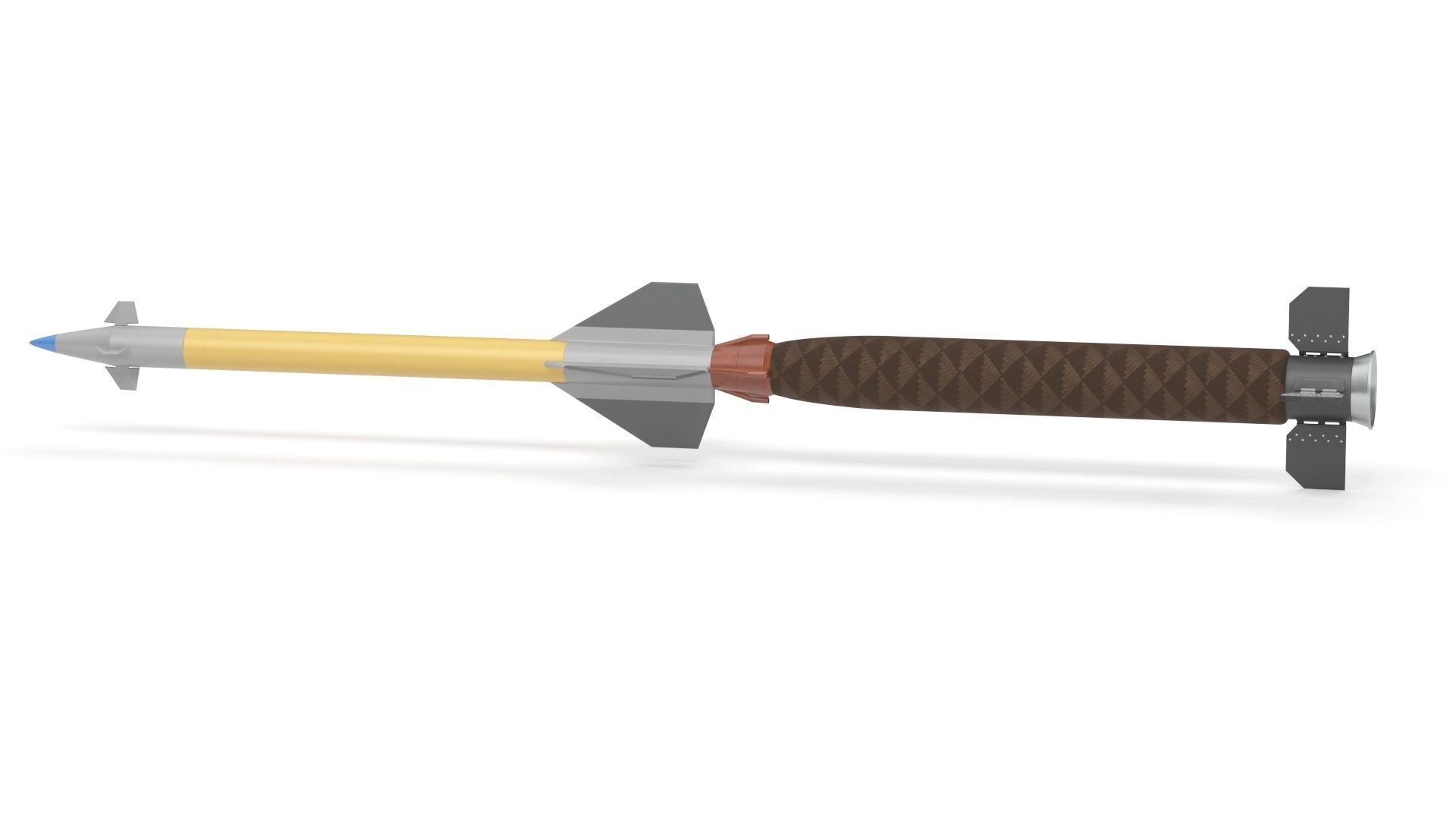 Pantsir S1 Two-Stage Missile 57E6E 3D model_25