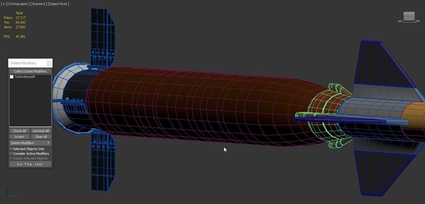 Pantsir S1 Two-Stage Missile 57E6E 3D model_9