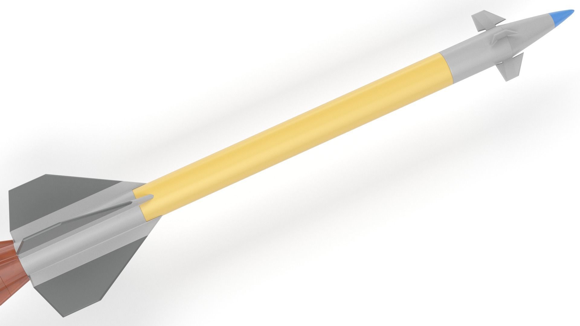 Pantsir S1 Two-Stage Missile 57E6E 3D model_2