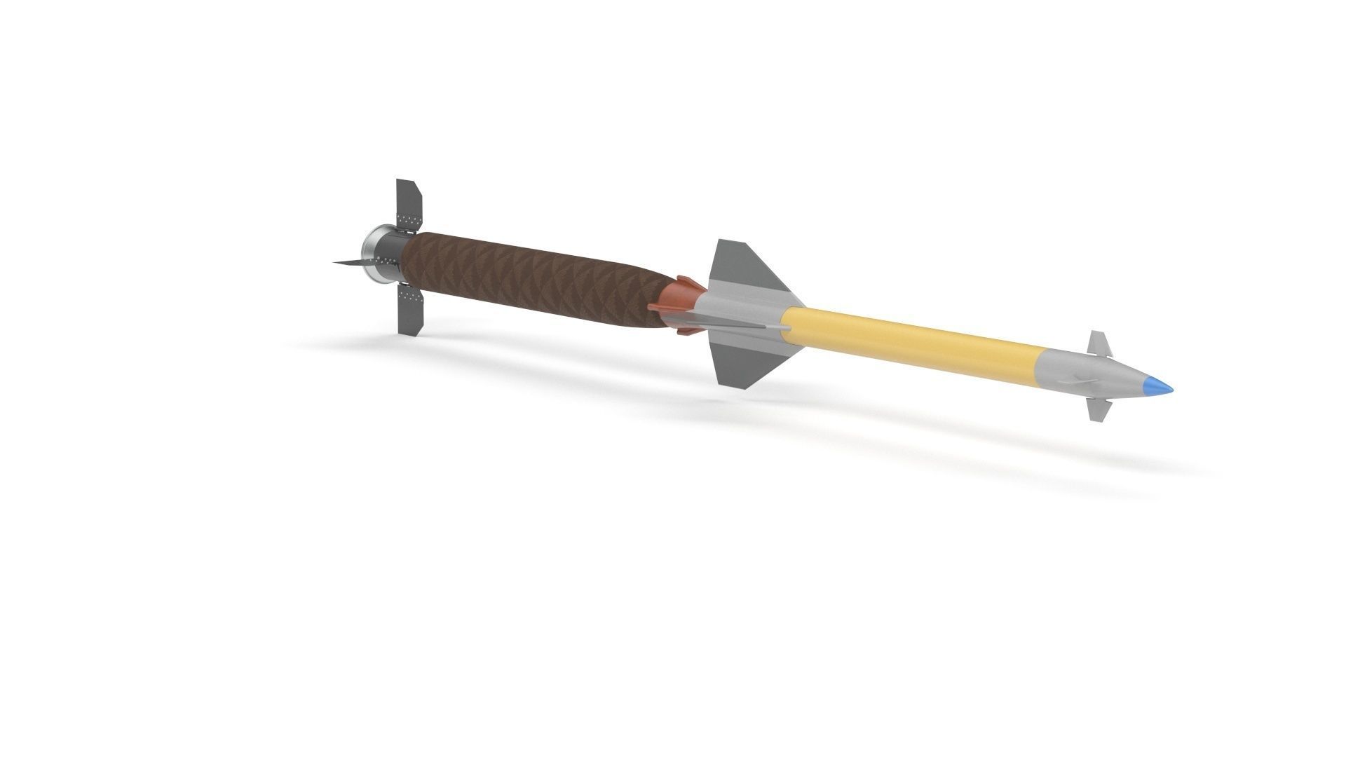 Pantsir S1 Two-Stage Missile 57E6E 3D model_31