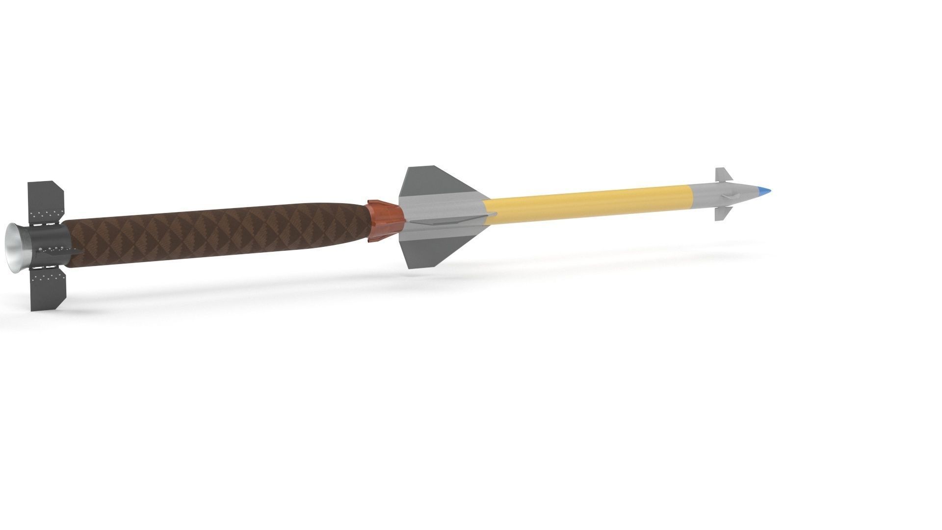 Pantsir S1 Two-Stage Missile 57E6E 3D model_20