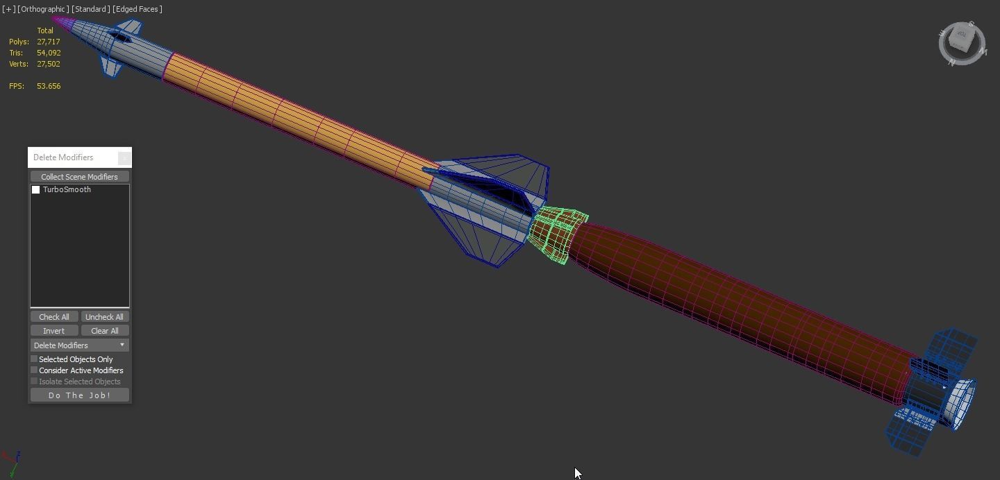 Pantsir S1 Two-Stage Missile 57E6E 3D model_6