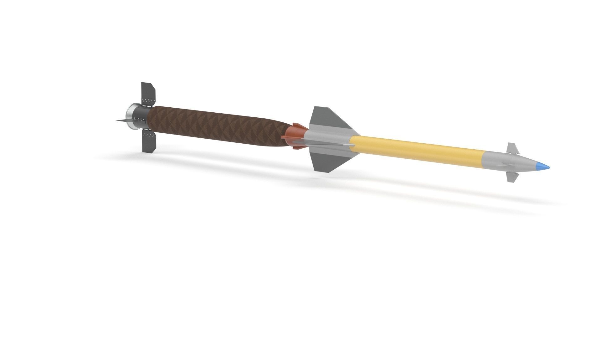 Pantsir S1 Two-Stage Missile 57E6E 3D model_32