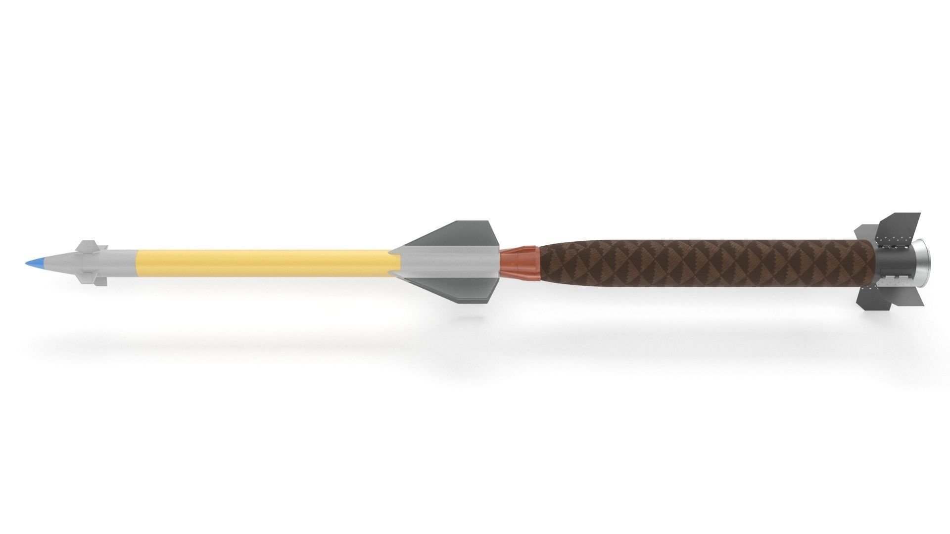 Pantsir S1 Two-Stage Missile 57E6E 3D model_14