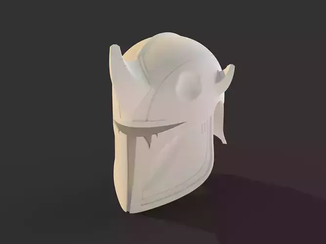 Horned Mandalorian Helmet 3D print model