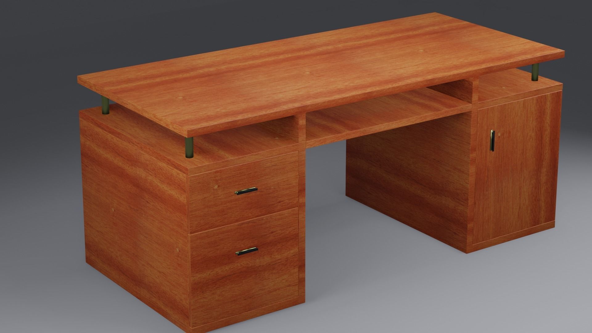 WOODEN TABLE 3D model_4