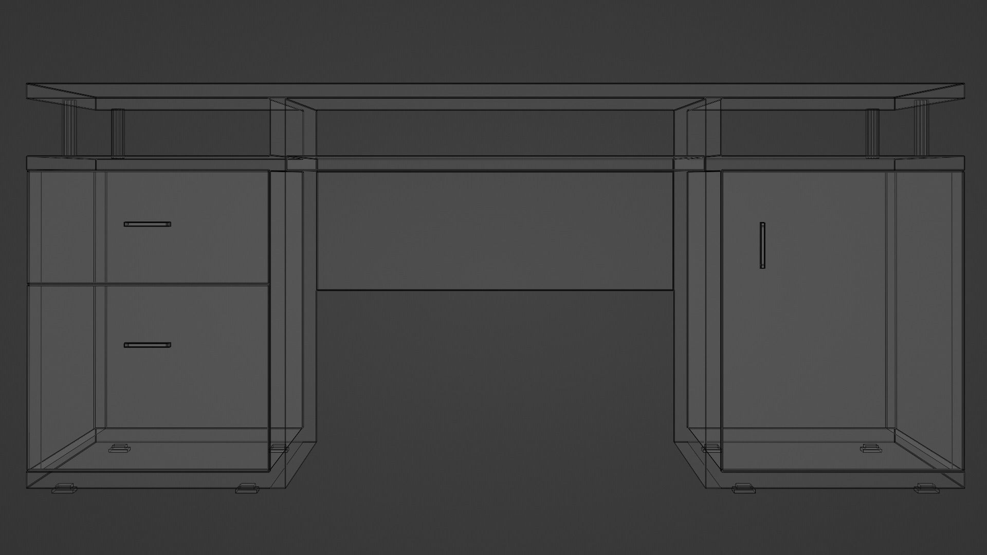 WOODEN TABLE 3D model_6