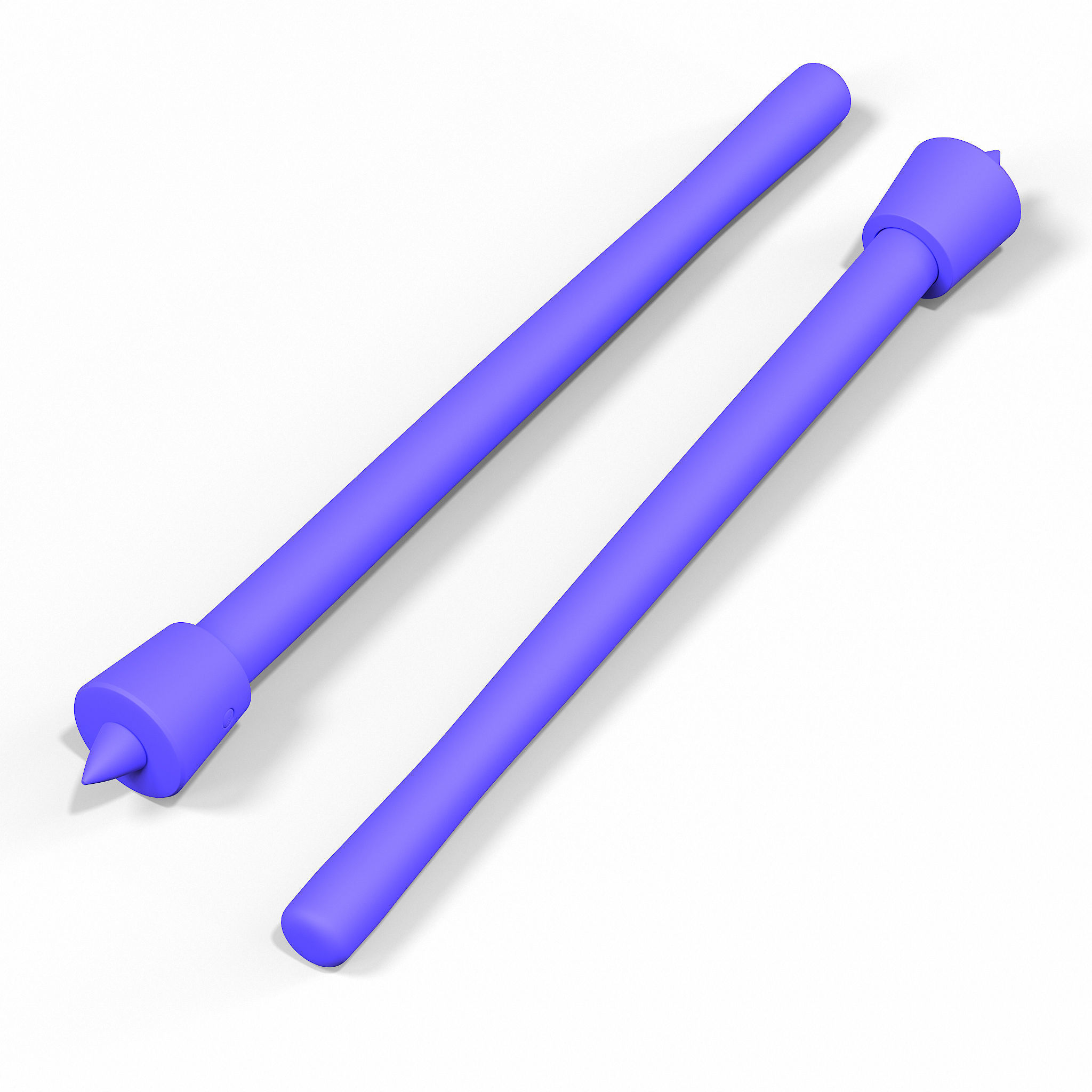Melee Trench Club Iron Head Low-poly 3D model_12