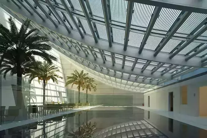 Spacious Swimming Pool Room