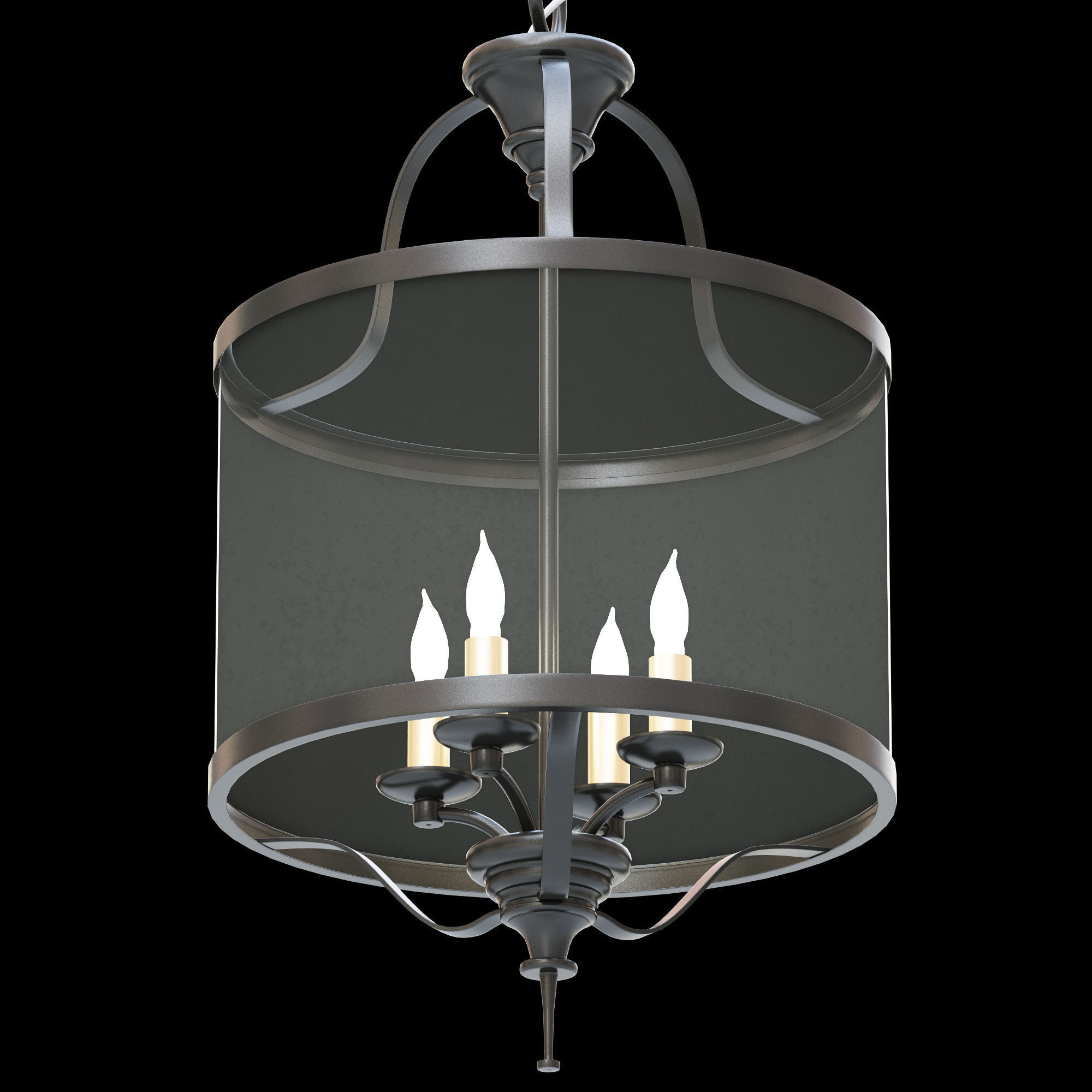 Currey and Company Ardmore Lantern 3D model_3