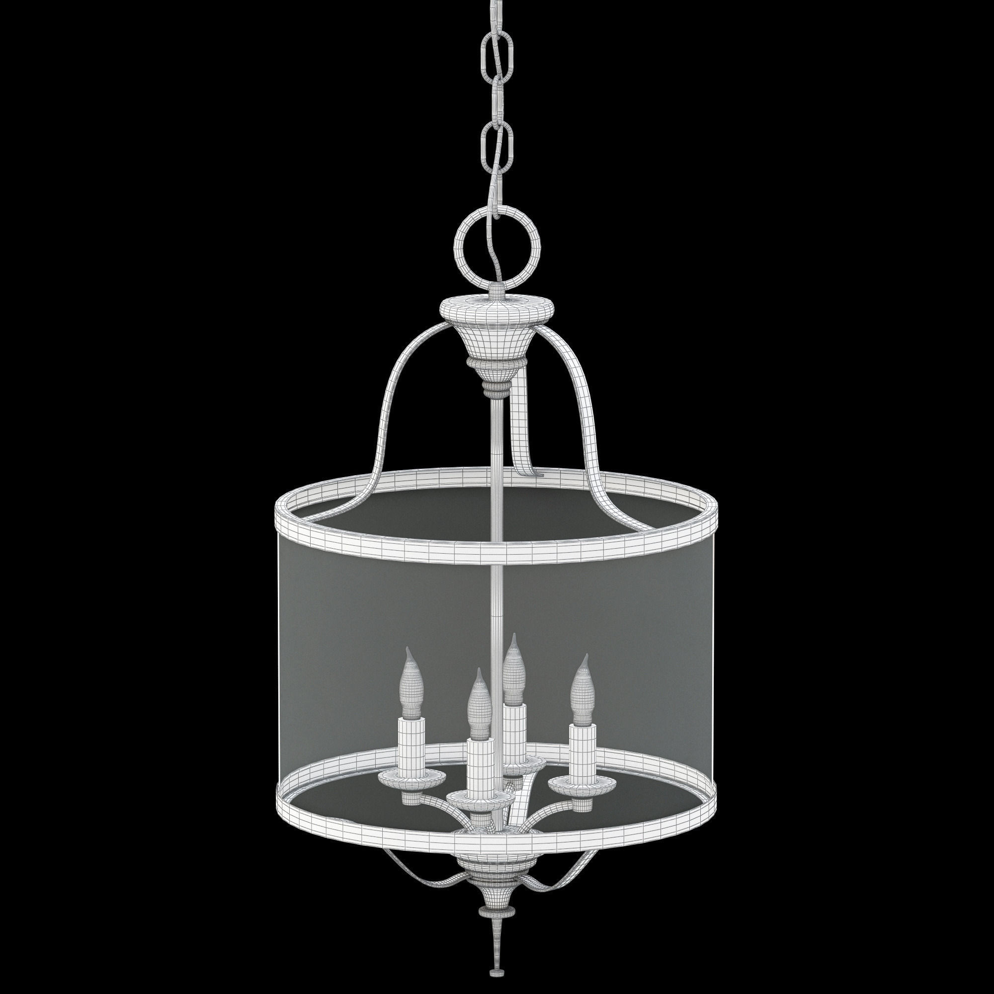 Currey and Company Ardmore Lantern 3D model_5