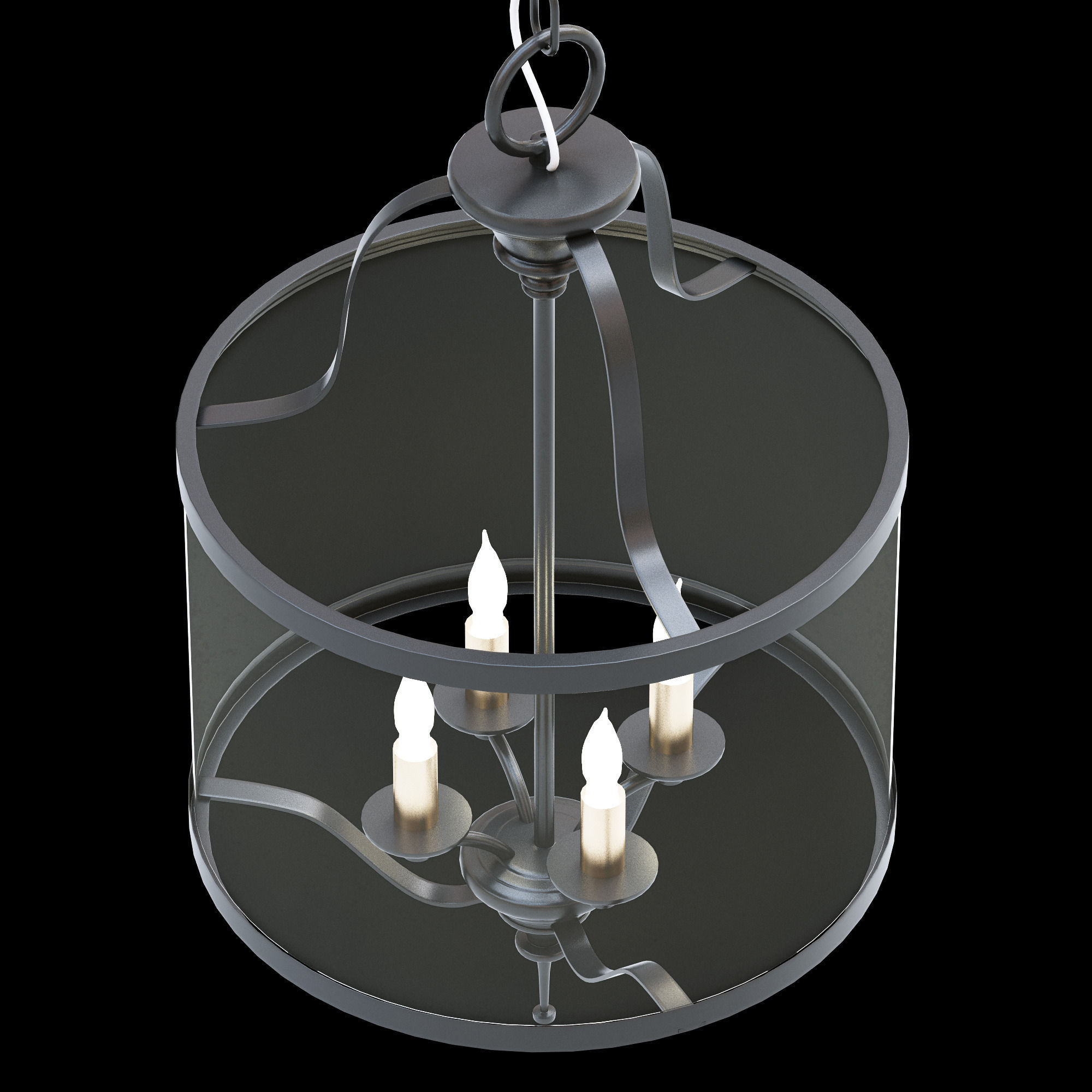 Currey and Company Ardmore Lantern 3D model_1