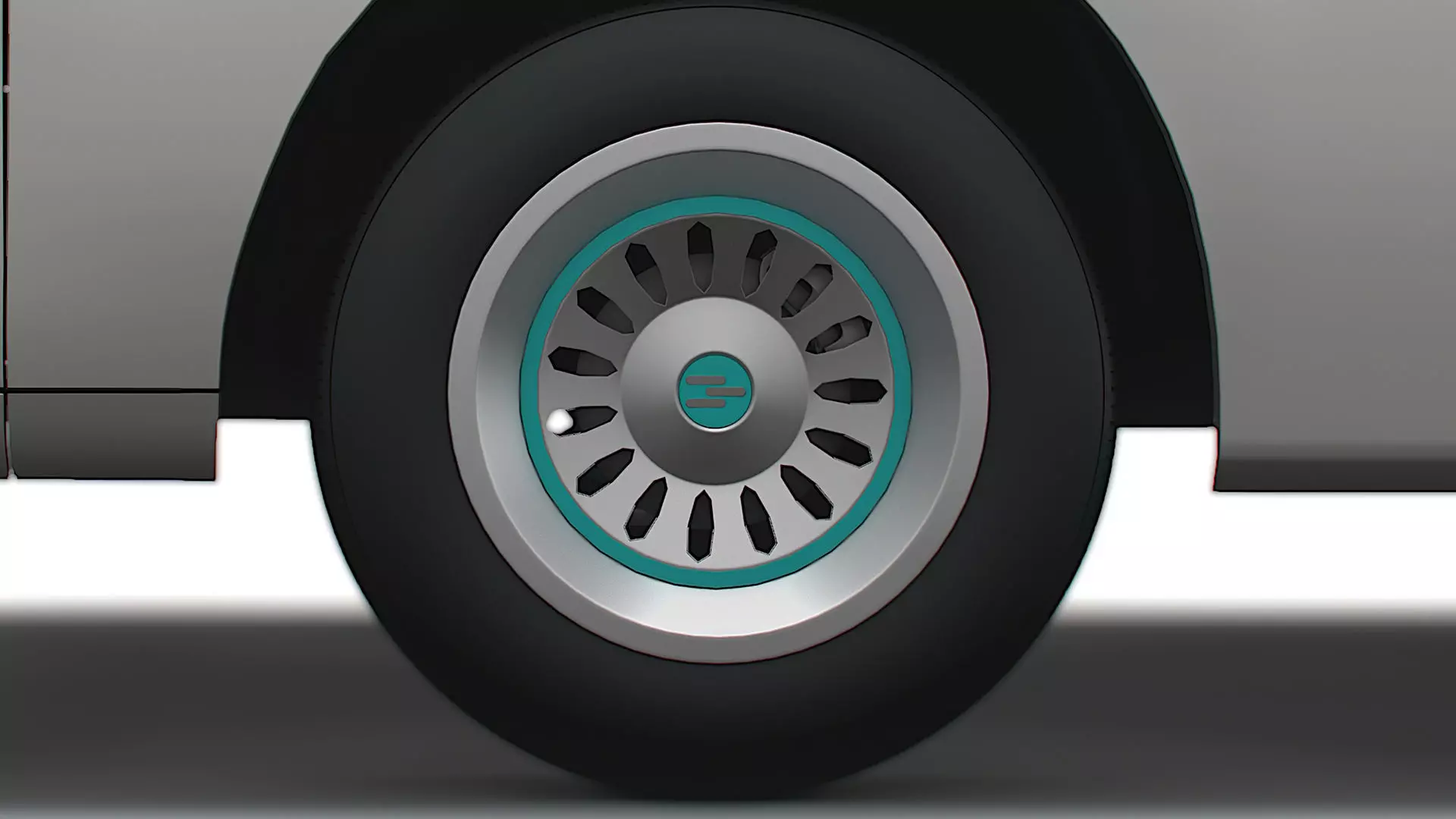Generic Panel Van 2023 wheel 3D model_0