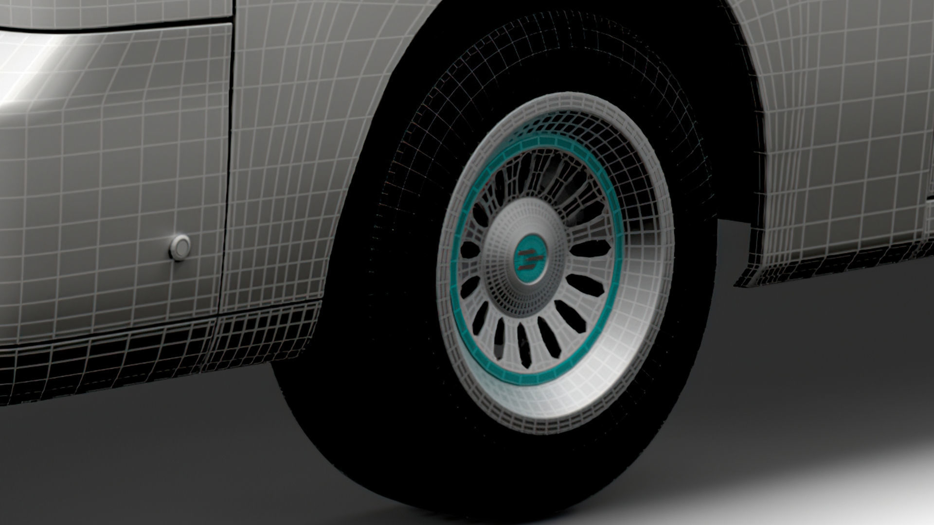 Generic Panel Van 2023 wheel 3D model_5