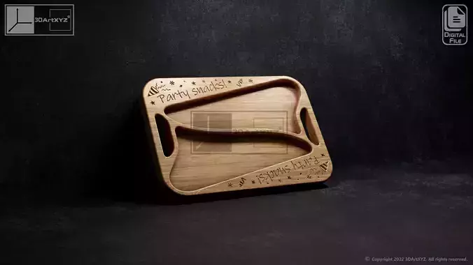 Party Tray - CNC Files for Wood