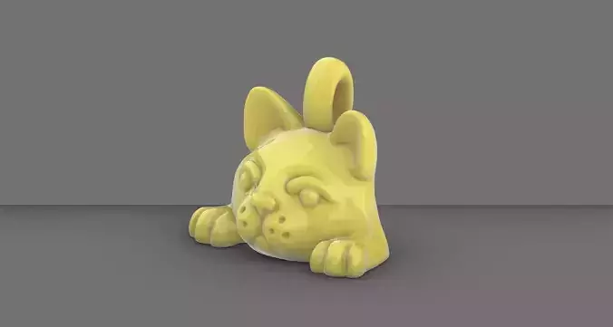 Cute Pug Pendant Design